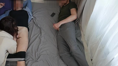 Куколд пригласил друга, чтобы тот отымел при нём его жёнушку, но сам же и обломался